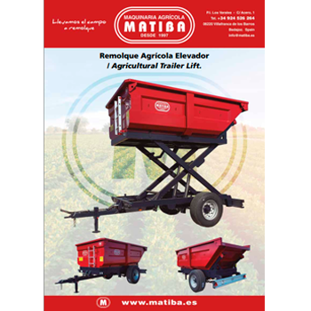 Catálogo remolques agrícolas 1 eje